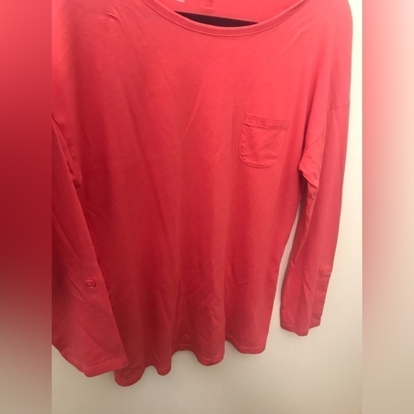 𝅺TALBOTS Womens Cotton Blend Crewneck 3/4 Sleeve Tunic Top Size Medium - Picture 7 of 12